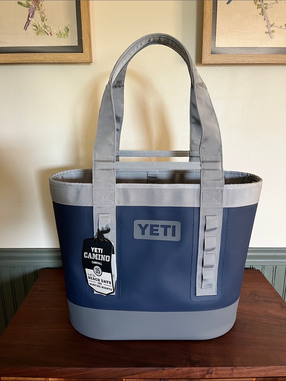 Yeti Navy and Gray Camino Carryall Tote